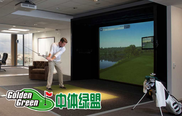 美国VISUALSWING室内数字高尔夫，办公室模拟高尔夫